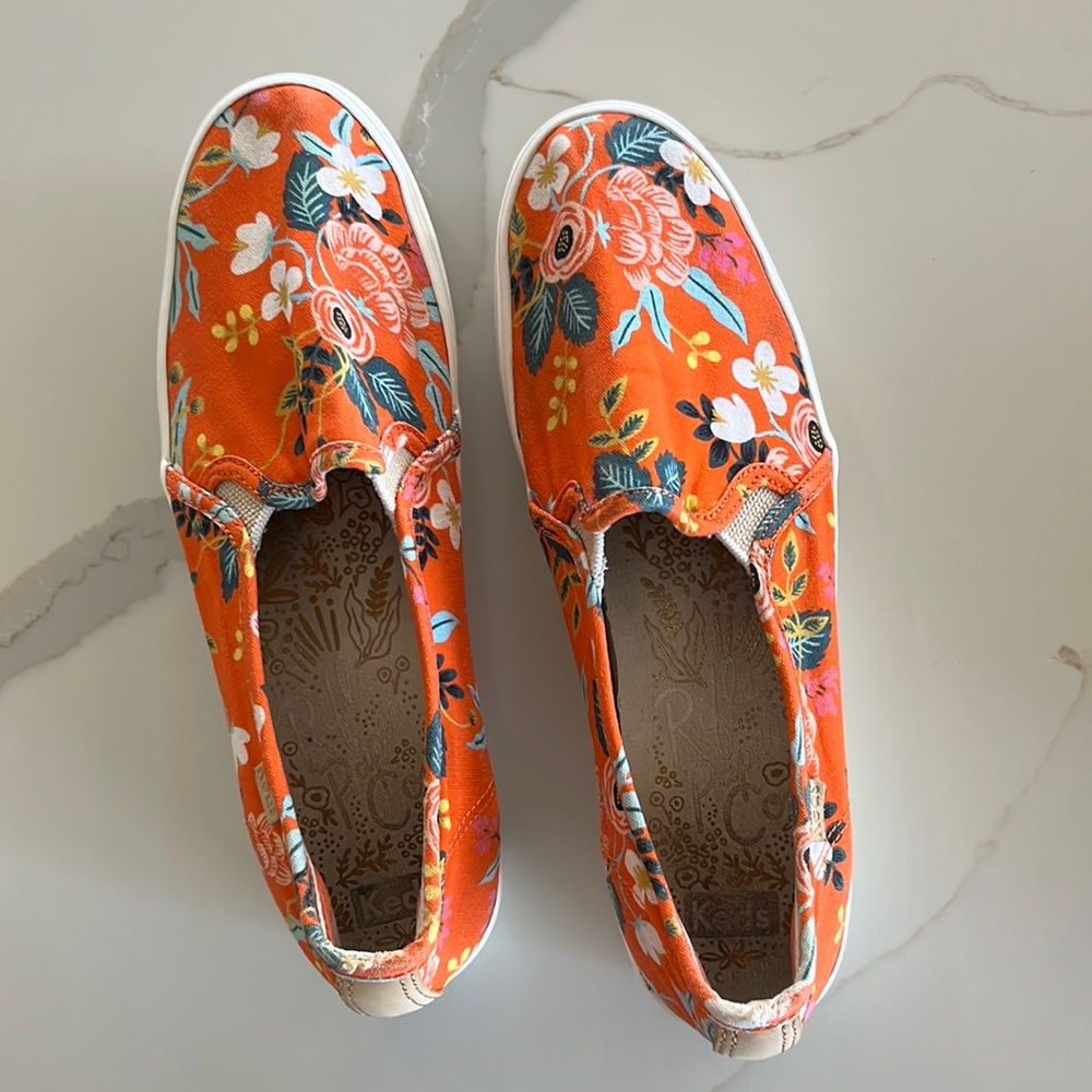 Rifle Paper Co. Double Decker Keds Slip-ons